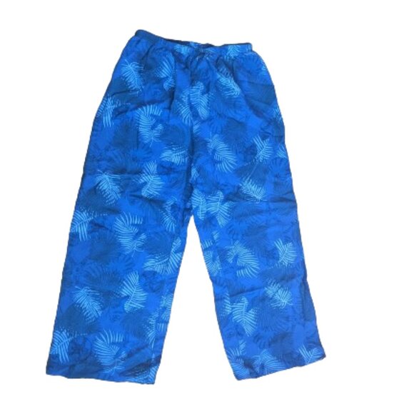 VINTAGE  Blue Two Piece Summer Tank and Pants Set Size Medium - Picture 3 of 4